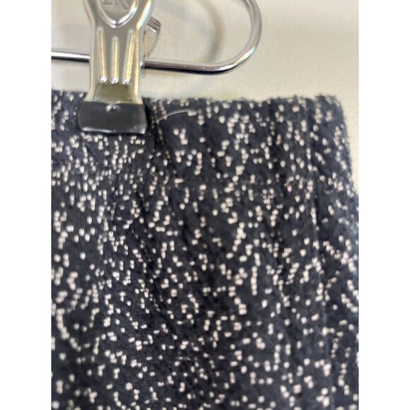 Lands End Polka Dot Sport Knit Pant Black L Active Straight Leg Preppy Neutral - Picture 6 of 10